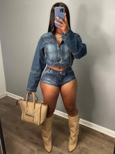 Load image into Gallery viewer, Kenya Short Denim Set
