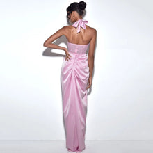 Load image into Gallery viewer, Elegant Draping Satin Dress FancySticated
