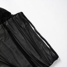 Load image into Gallery viewer, Black Ribbons Skirt Set
