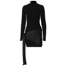 Load image into Gallery viewer, Moore Turtleneck Ruched Dress
