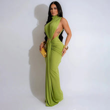 Load image into Gallery viewer, Megan Ruched Maxi Dress
