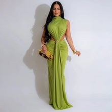 Load image into Gallery viewer, Megan Ruched Maxi Dress
