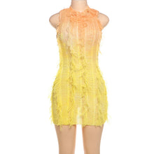 Load image into Gallery viewer, So Gradient Tassel Mini Dress
