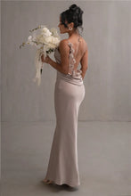 Load image into Gallery viewer, Floral Draped Backless Dress
