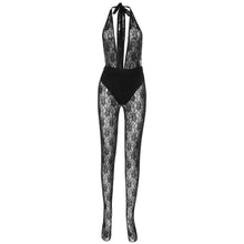 Load image into Gallery viewer, Trina Mesh Jumpsuit- Black
