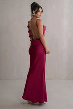 Load image into Gallery viewer, Floral Draped Backless Dress
