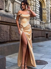 Load image into Gallery viewer, Kelsi Satin Maxi Dress
