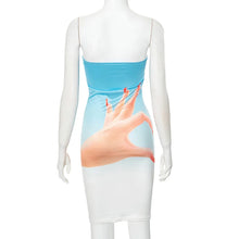 Load image into Gallery viewer, 3D Hand Print Mini Dress
